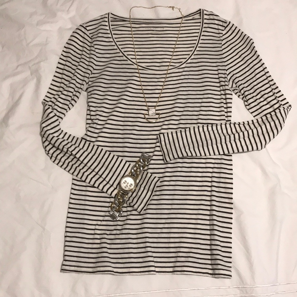 ‼️CCO‼️Ann Taylor Long Sleeve Stripe Tee